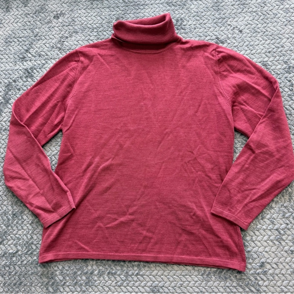 Studio 121 100% Merino Wool Roll Neck Jumper Made in Italy Size Large